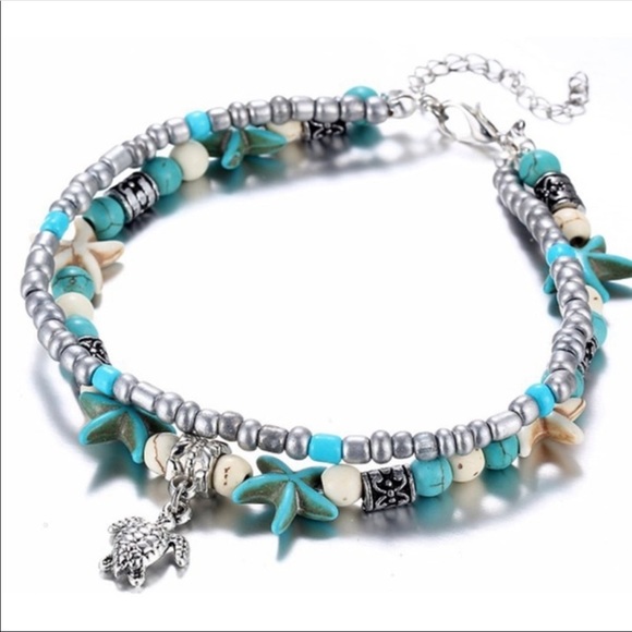 Jewelry - 🆕Summertime Beachy Ankle Bracelet /Pretty Colors!